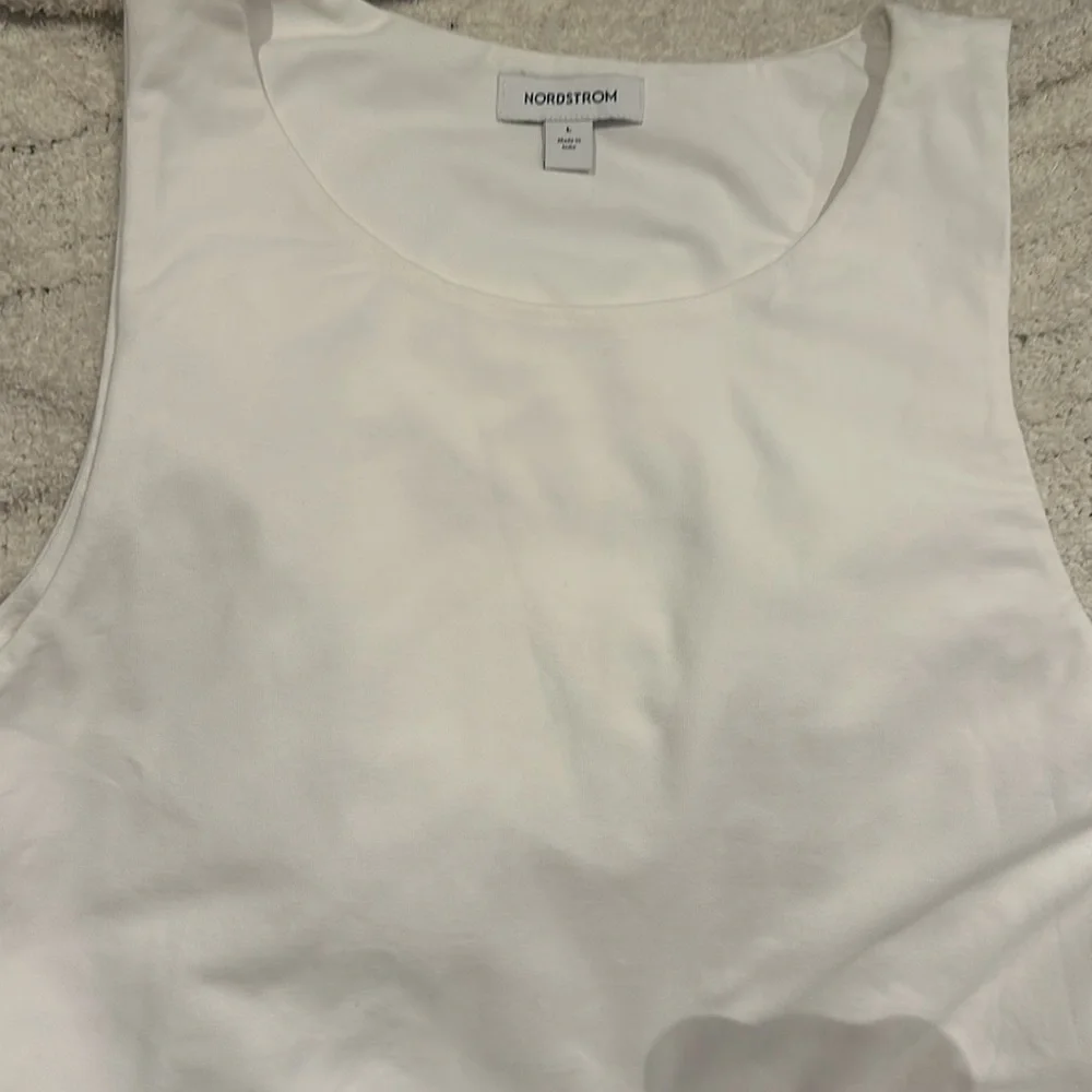 Nordstrom embroidered sleeveless mixed media sundress - Picture 3 of 6